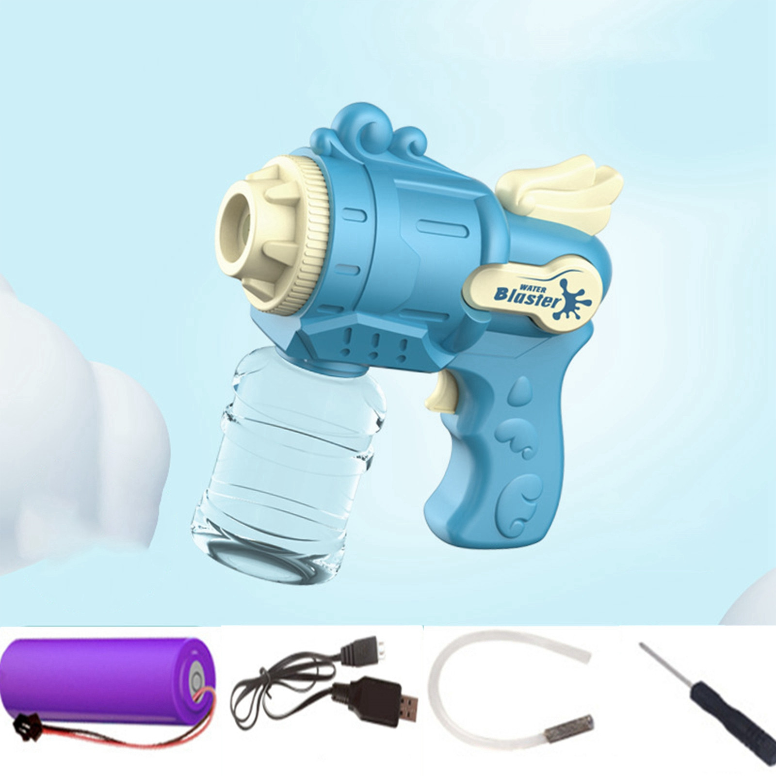 ZZkhGo Electric Toy Water G-un 2 In 1 Can Spray Water G-un To Fight Water Fight Electric Water G-un Children's Outdoor Water Toys Water Guns Water Guns for Kids Water Toys for Kids